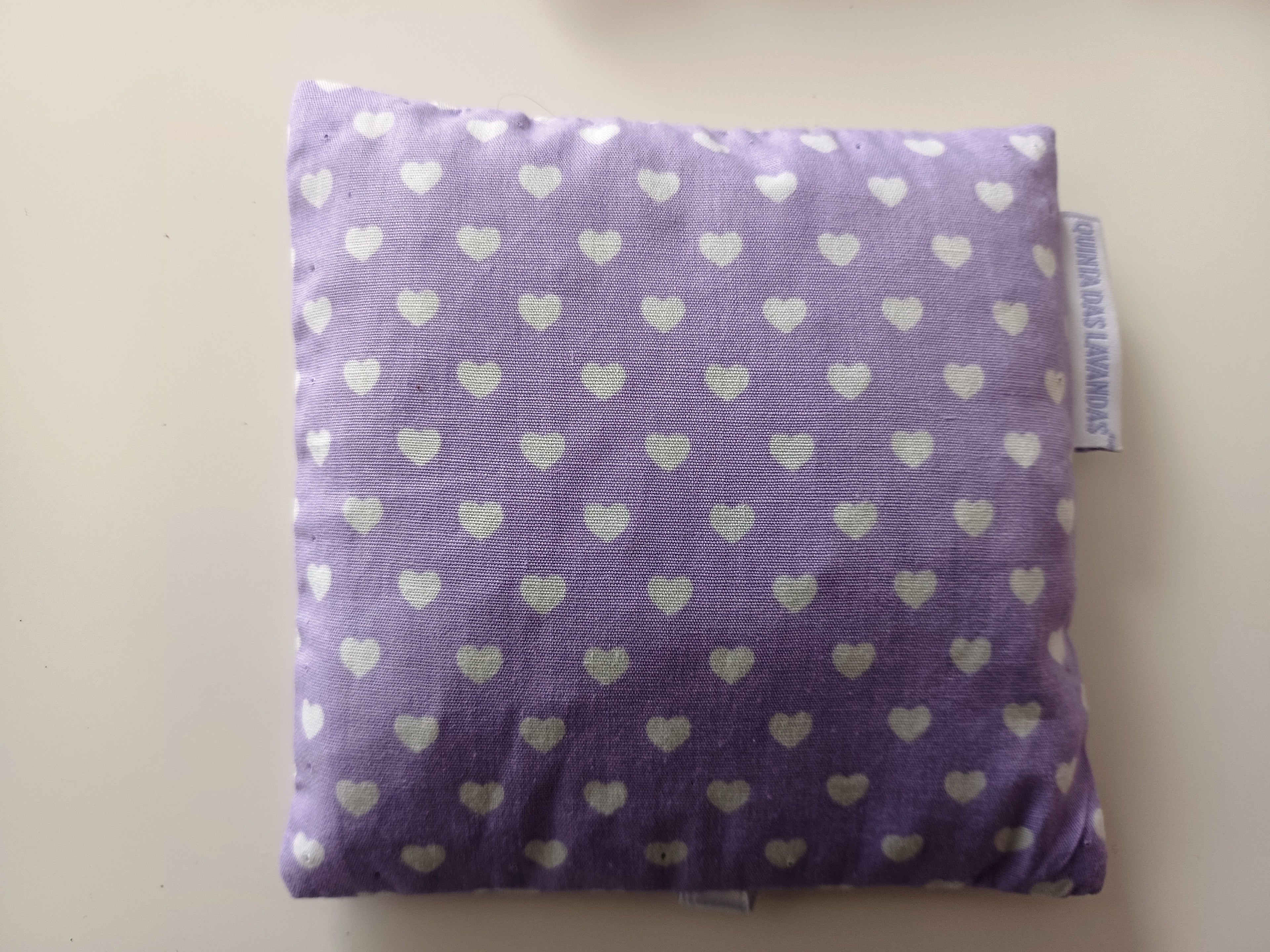 Coussin corações Lilaz  12x12  lavanda