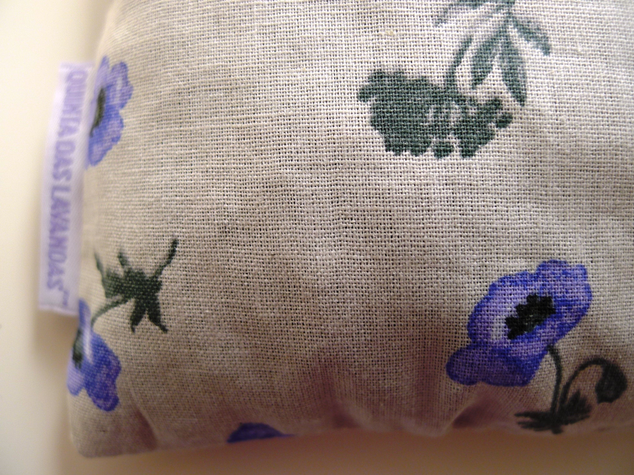 Coussin Flores Azuis 12x12  lavanda