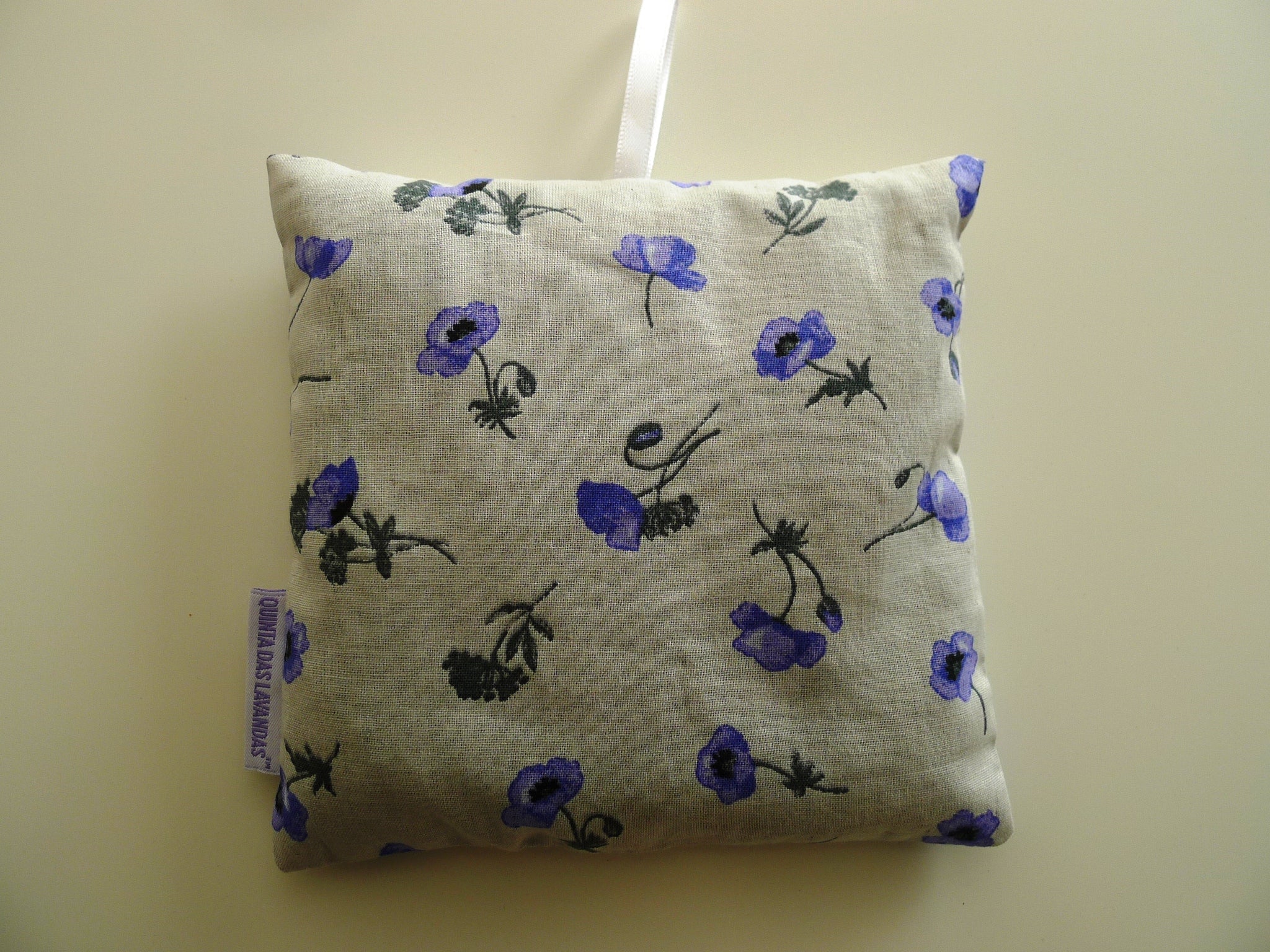 Coussin Flores Azuis 12x12  lavanda